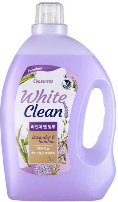컨센서스 화이트클린 세탁세제 라벤더 앤 뱀부, 3L, 1개입, 1개