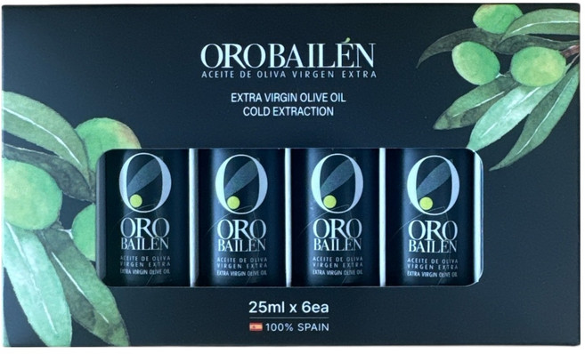 오로바일렌 엑스트라 버진 올리브 오일 피쿠알 25ml x 6p 세트, 1세트