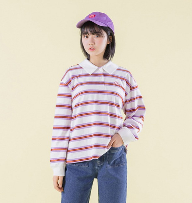 아이러브제이 브리지 럭비 카라 티셔츠