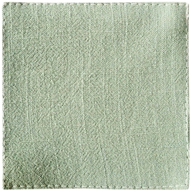 조이퐁 파스텔톤 린넨 컵받침, 그린, 1개