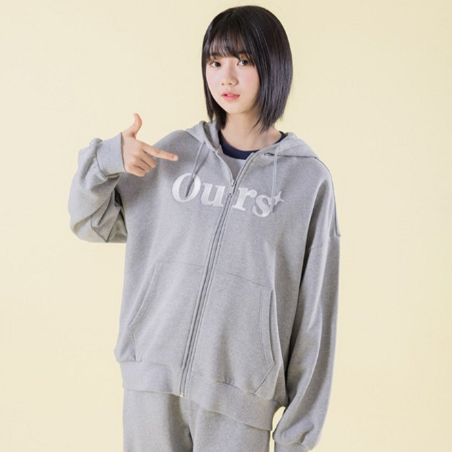 아이러브제이 G 폰프트 루즈핏 후드집업