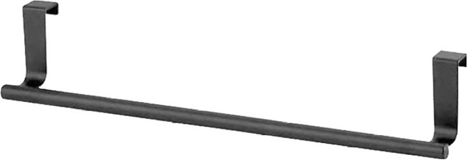 코비라 무타공 욕실 수건걸이 36 x 6.2 cm, 블랙, 1개