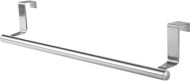 코비라 무타공 욕실 수건걸이 36 x 6.2 cm, 실버, 1개