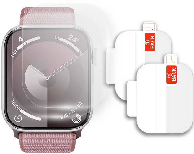 클로버나인 에어 매트 지문방지 풀커버 TPU 스크래치 자가복원 전면 액정 보호필름 2P 세트, 투명, 1세트