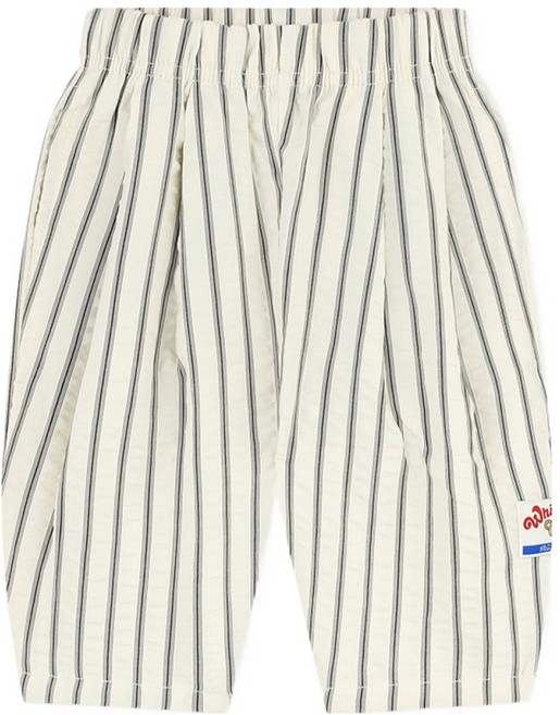 MilkBaby 꼬마곰 스트라이프 8부 시원한 지지미 팬츠