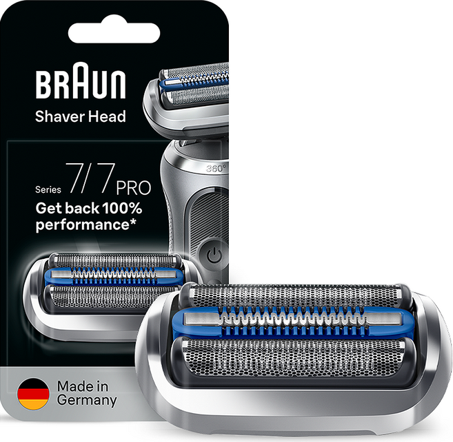 BRAUN 정품 시리즈 7 면도기 교체용 날망, 실버, 1개, 75S