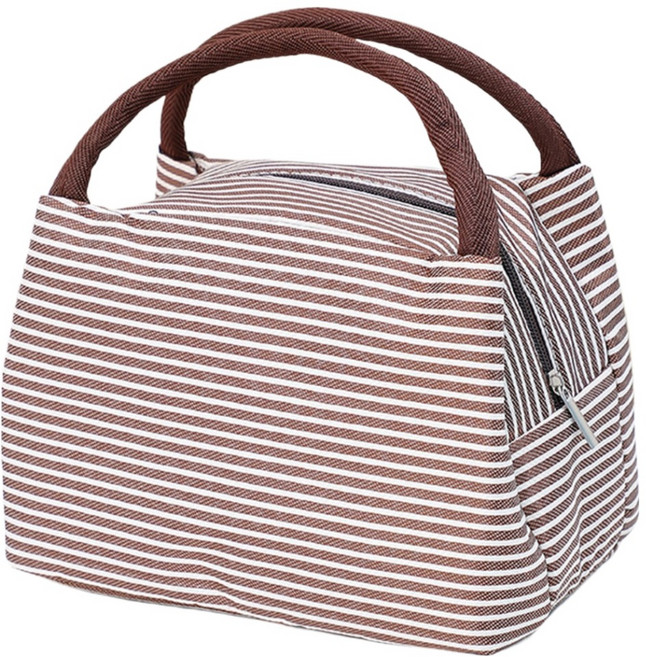 씨엠원 데일리 직장인 학생 도시락가방, 브라운, 1개