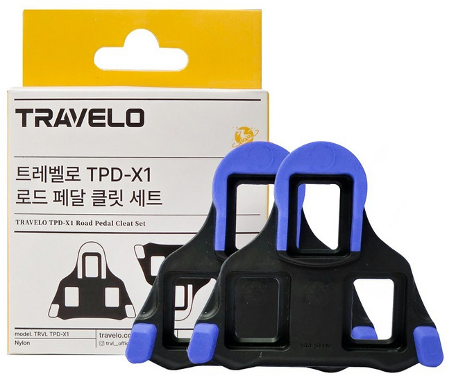 트레벨로 시마노 로드 호환 클릿 TPD-X1 2p, 1개, 블루 2도