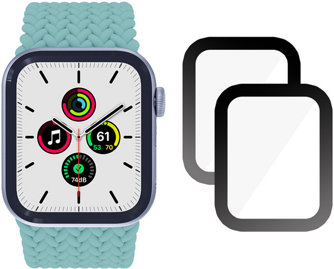 클로버나인 클로버엣지 매트 지문방지 풀커버 PET 스크래치 방지 전면 액정 보호필름 2P, 투명, 1세트