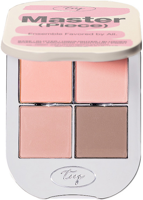 투크 원 바이 제뉴인 마그네틱 아이섀도우 4구 팔레트, A05 코튼 살몬, 1개