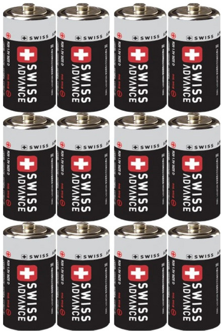 스위스어드밴스 망간 D형 건전지 R20, 12개입, 1개
