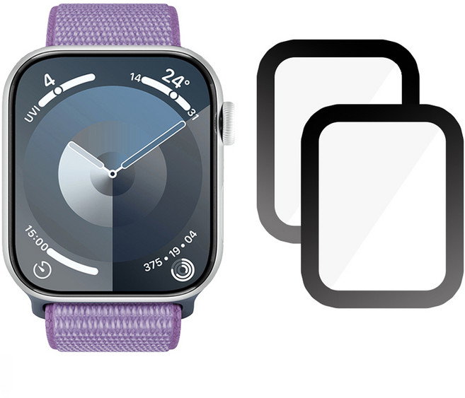 클로버나인 클로버엣지 매트 지문방지 풀커버 PET 스크래치 방지 전면 액정 보호필름 2P, 투명, 1세트