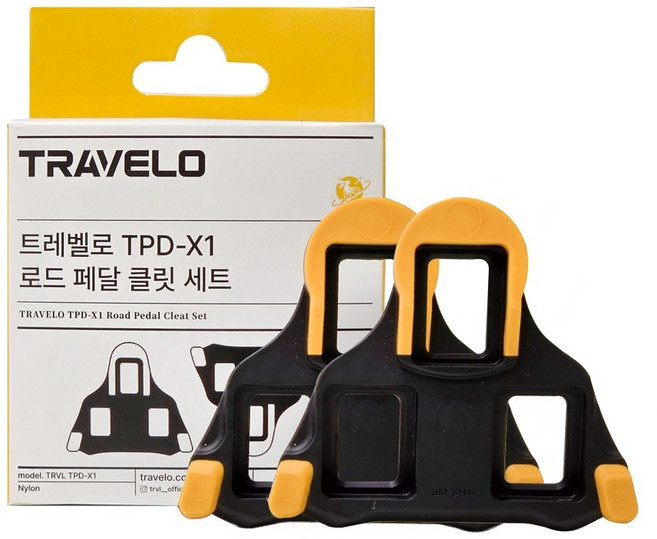 트레벨로 시마노 로드 호환 클릿 TPD-X1 2p, 1개, 옐로우 6도