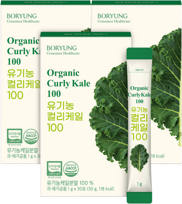 보령 유기농 컬리케일 100 분말 30p, 30g, 3개