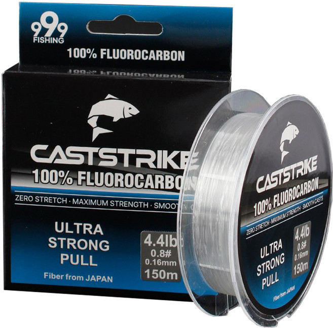 999피싱 CASTSTRIKE 플루오로카본 낚시줄 150m, 투명, 1개