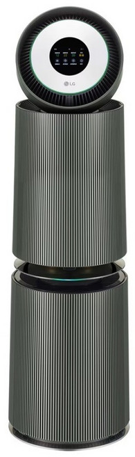 LG 電子 PuriCare 360度空氣清淨機 雙層 旗艦款 AS111NGY1.ATT, 石墨綠