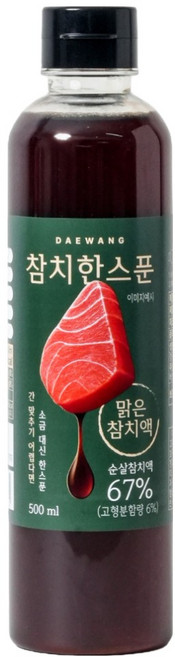 맛다랑 참치 한스푼 참치액 병, 1개, 500ml