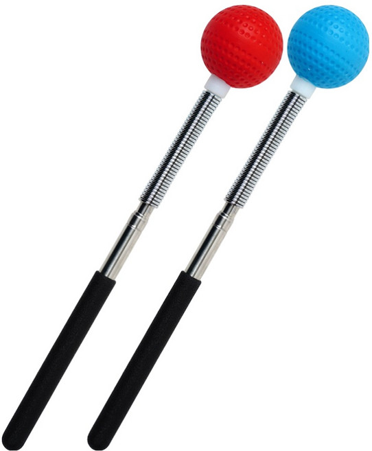 포포팬시 3단계 늘어나는 보바 골프공 안마기 2종 세트, 혼합색상, 1세트