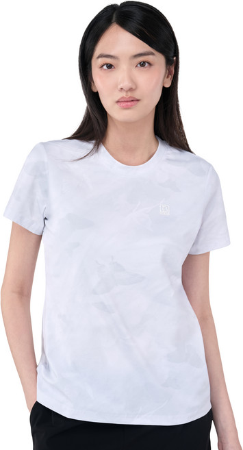 ONE BOY 冰感A級透氣柔軟滑順冰絲棉印花冰棉T恤 NO.252518, 蝴蝶淺灰色