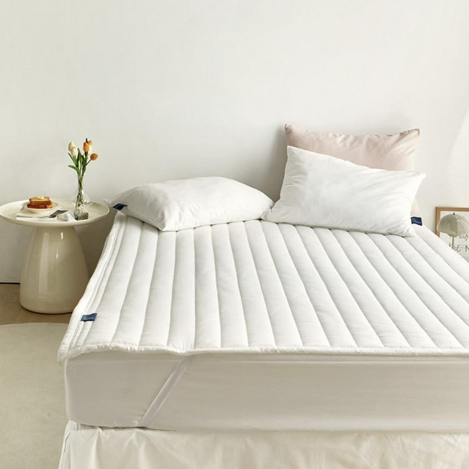 쁘리엘르 세미마이크로 침대 패드, 밀크화이트