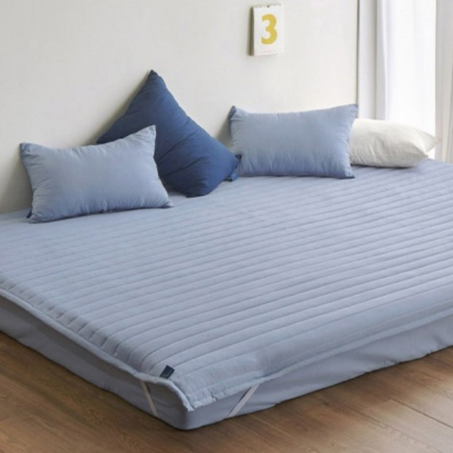 쁘리엘르 세미마이크로 침대 패드, 코티지블루