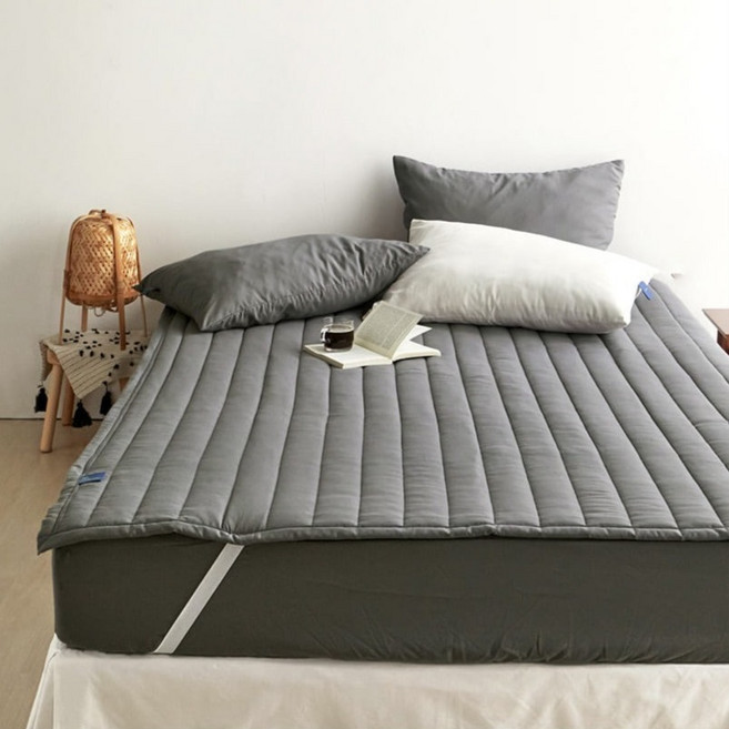 쁘리엘르 세미마이크로 침대 패드, 다크그레이