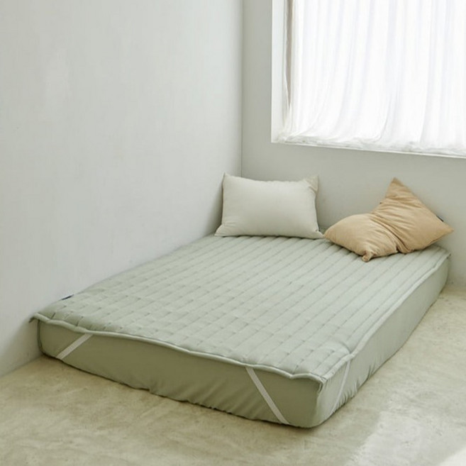 쁘리엘르 세미마이크로 침대 패드, 올리브