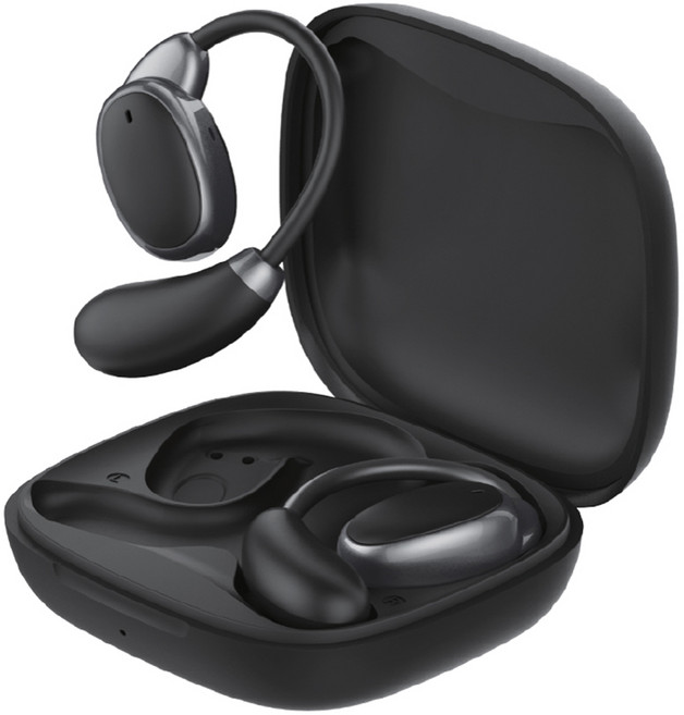 아이리버 C타입 충전 오픈형 무선 블루투스 이어폰, IB-SE10, 블랙