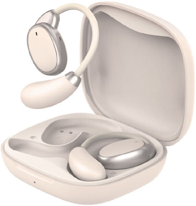 아이리버 C타입 충전 오픈형 무선 블루투스 이어폰, IB-SE10, 베이지