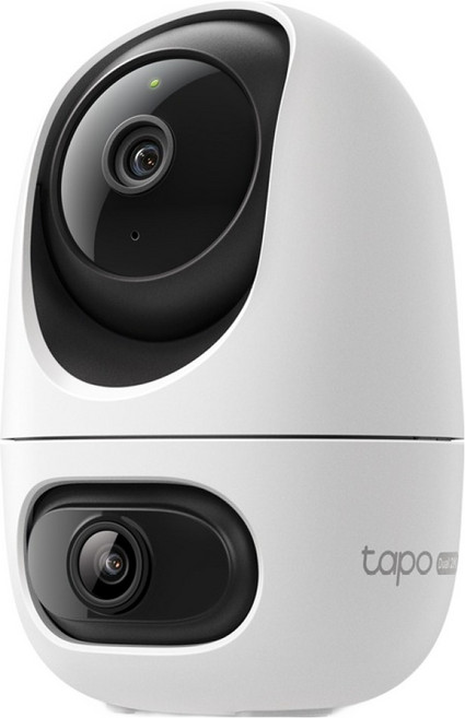 티피링크 2K 3백만화소 듀얼렌즈 고정형 회전형 Wi-Fi 보안 카메라 실내용, 1개, Tapo C245D
