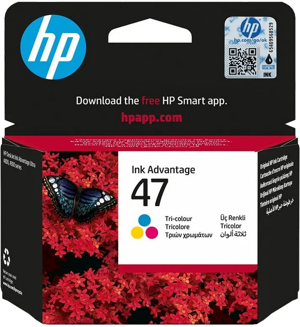 hp 惠普 NO.47 原廠墨水匣 6ZD61AA, 彩色, 1個