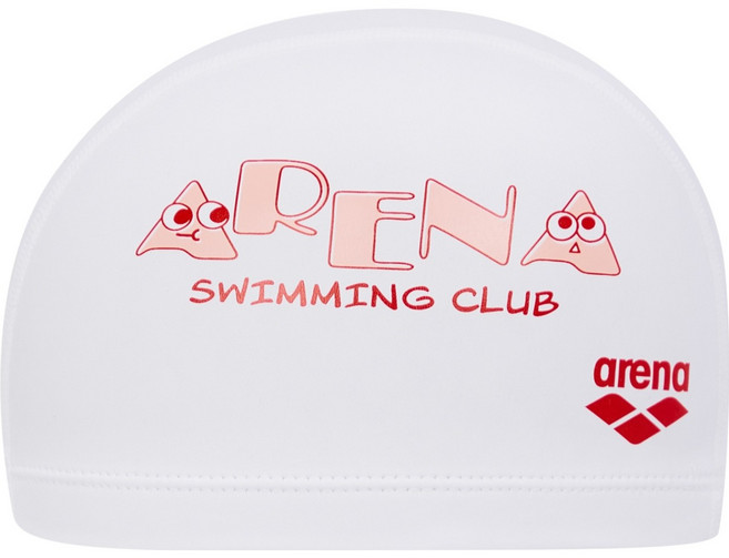 아레나 아동용 레터몽 실리코팅 수모 A6AC1AL51, 1개, WHITE