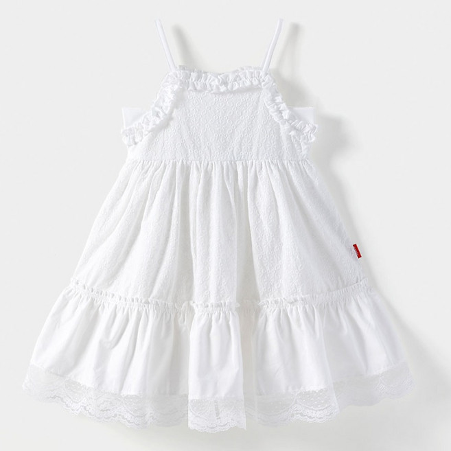 오즈키즈 아동용 플라워레이스 민소매 원피스