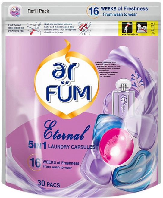 아로퓸 5in1 퍼퓸 퓨어블라썸 캡슐세탁세제, 30개입, 12g, 1개