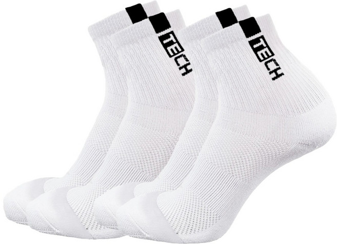 테크니스트 남성용 배드민턴 중목 스포츠양말 TS-31 2켤레, 블랙, 2개