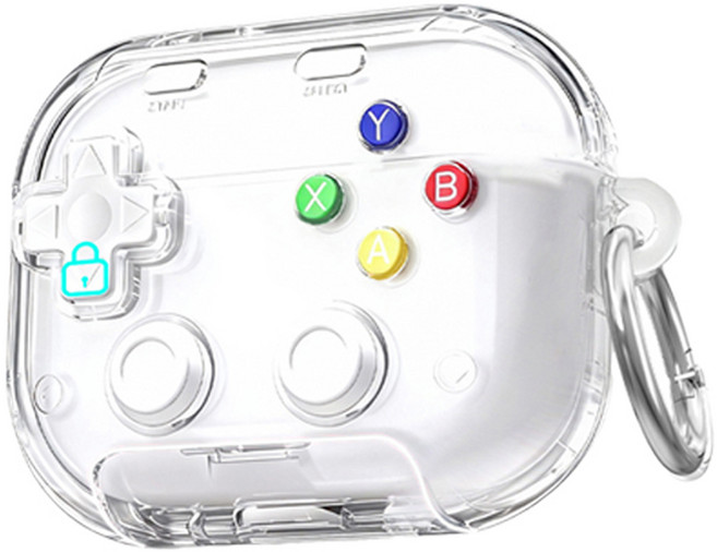 비비파이 에어팟 프로3 게이머 감성 스탠딩 케이스, 투명, 1개