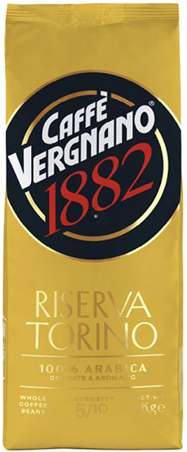 caffevergnano 1882 金爵咖啡豆 Arabica #936, 1kg, 1個, 全豆咖啡（未研磨）