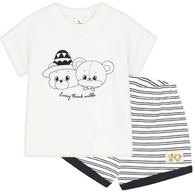 MilkBaby 크로플 상하복 세트