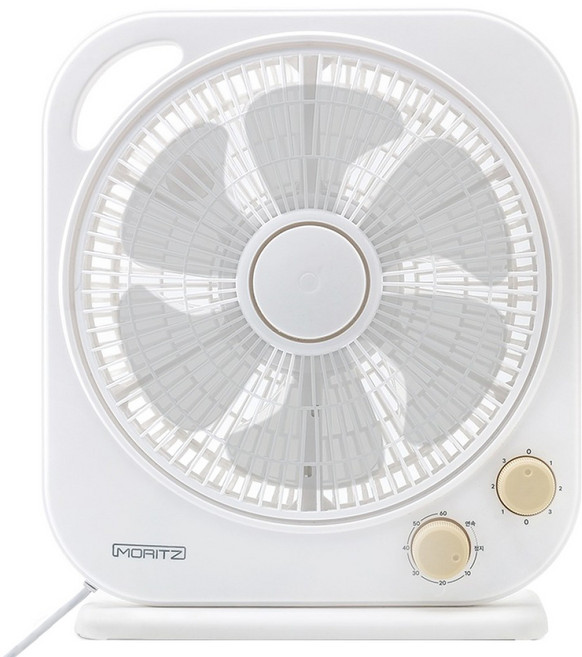 모리츠 박스팬 그릴회전 타이머 탁상용 선풍기 25cm, MO-10BF