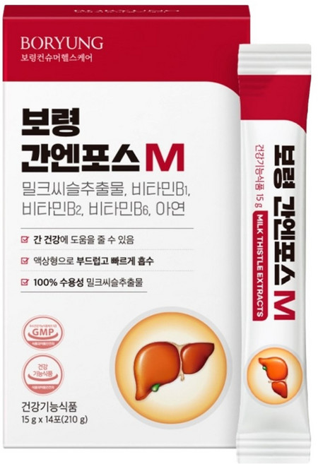 보령 간엔포스M 액상 밀크씨슬 간건강 실리마린 14p, 1개, 210g