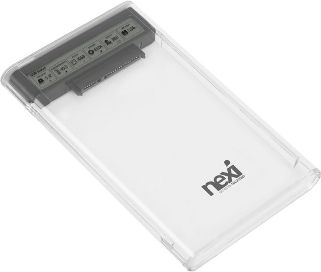 넥시 USB3.0 2.5 외장 하드케이스, NX-U3025HC-LCD, 1개, NX1533(당일발송