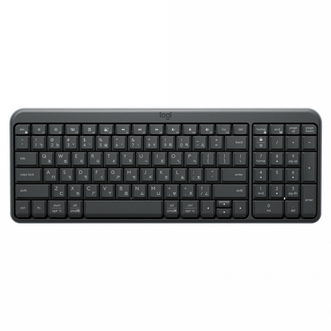 logitech 羅技 無線藍牙鍵盤 K250, 黑色, YR0107, 薄膜式