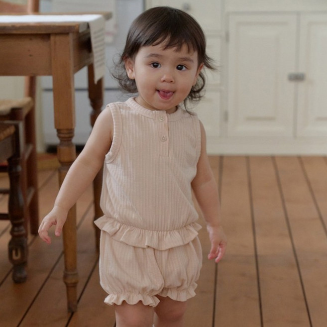 베베나인 유아용 앙팡 나시 + 팬츠 세트