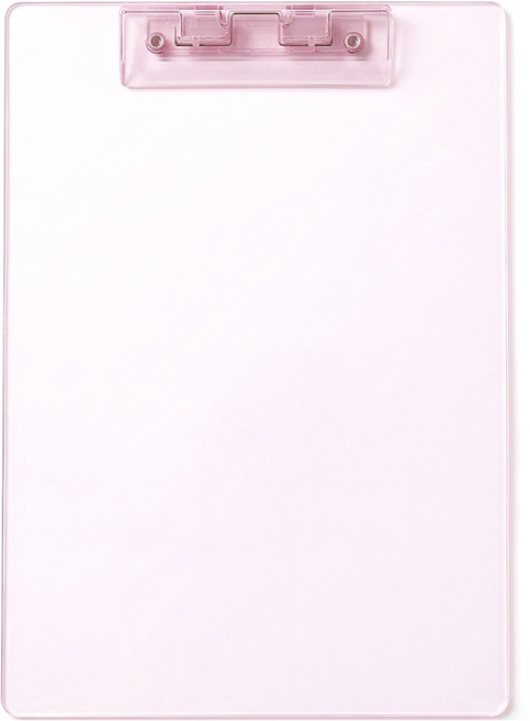 모던앳 투명 컬러 클립보드 A4, 핑크, 1개