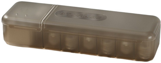 딜리 뚜껑형 이어폰 케이블 정리함, 브라운, 1개