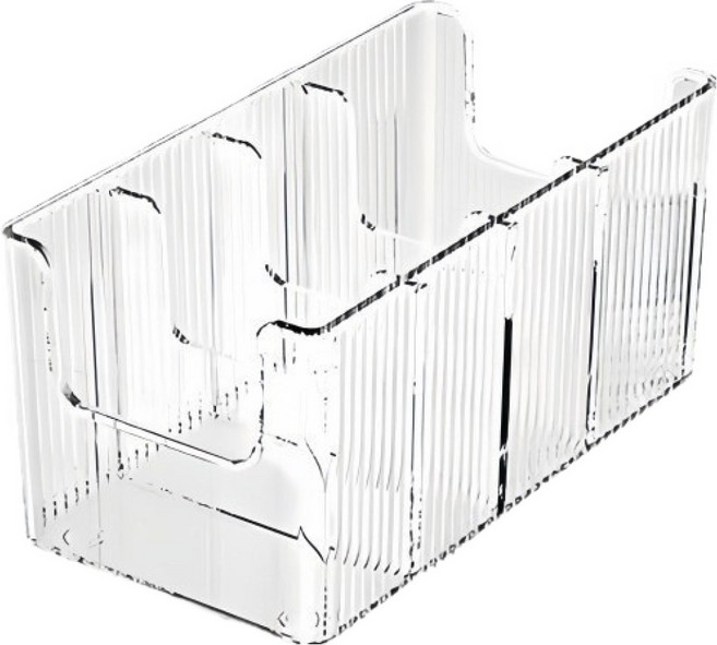 딜리 아크릴 칸막이 벨트 수납함, 1개, 투명