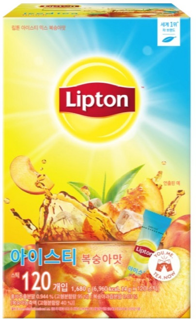 립톤 아이스티 복숭아맛, 14g, 120개입, 120개