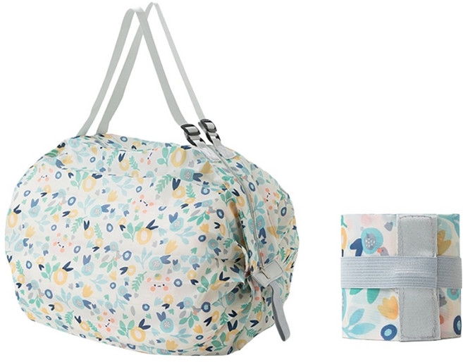 다퍼남 휴대용 데일리 장바구니, 봄날의 도트, 2개