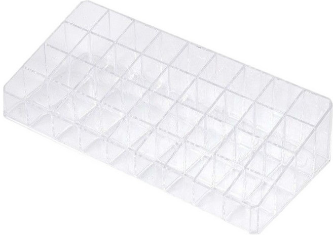 딜리 아크릴 립스틱 36구 정리대, 투명, 1개