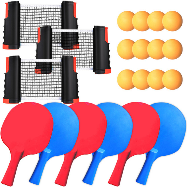 아케이바이 고급형 휴대용 탁구 세트, 3세트
